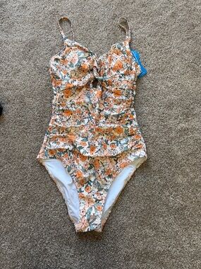Cupshe Floral One-Piece Swimsuit